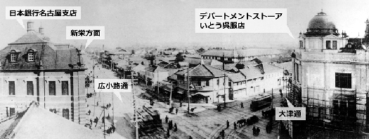 大正初期の栄町交差点