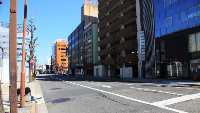 現在の風景 本町通三丁目付近