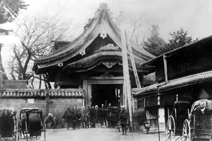 移転前の源太夫社(上知我痲神社)