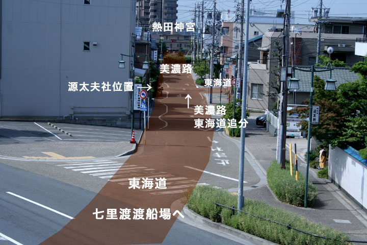 東海道と美濃路追分