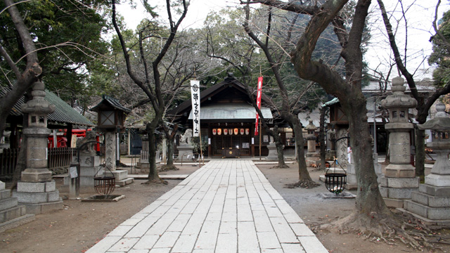 現在の風景　那古野神社本殿