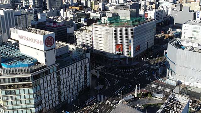 現在の風景 栄交差点