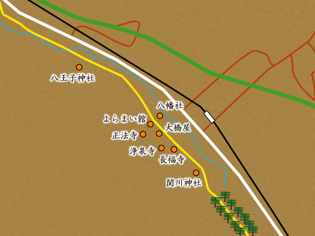 赤坂宿周辺地図  