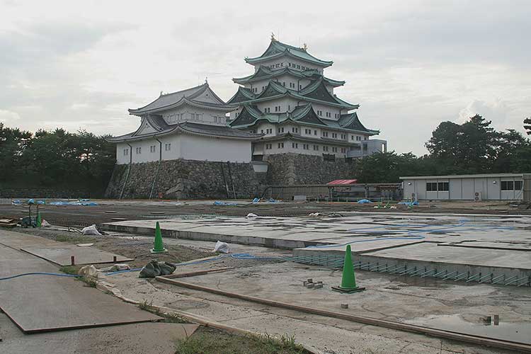 本丸御殿復元基礎工事(2009年)