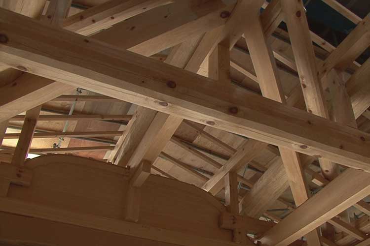 木工事-本丸御殿玄関