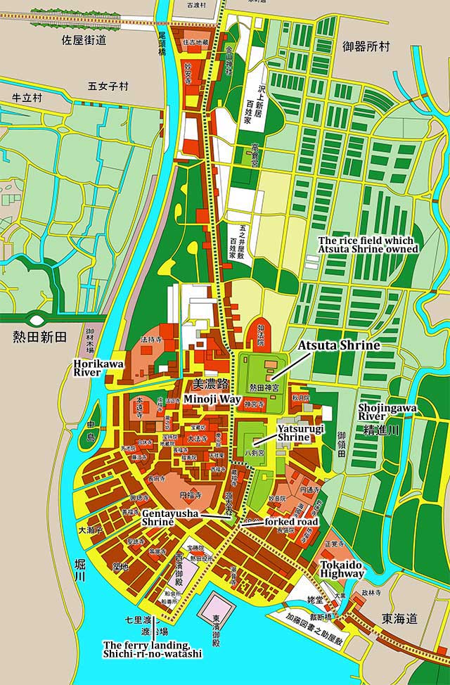 Atsuta Shrine territorial area figure