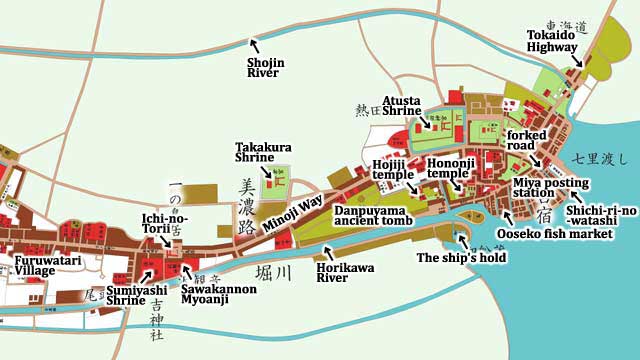 The map in the late Edo period(1603-1868)