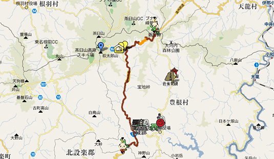 豊根村ガイドマップ