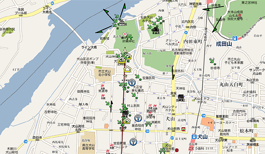 犬山市街詳細マップ
