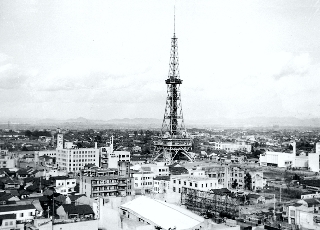 完成後の名古屋テレビ塔（名古屋市広報課提供）