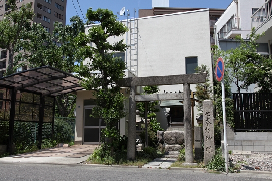 七本松神社, まわりに松の木は見あたらない