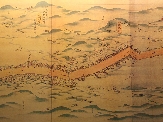 藤川宿の古地図（藤川宿資料館）