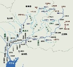 木曽川流域図