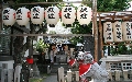 提灯で飾られた津嶋神社