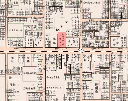 仁寿生命ビルの地下に赤玉があった(昭和8年地図)