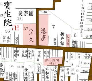 浅間通り周辺地図（昭和8年住宅地図）